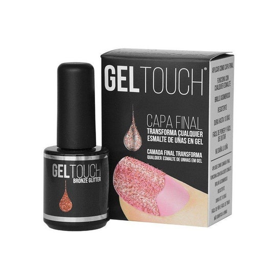 Gel Touch Esmalte Semi Permanente Glitter Bronze 8 ml