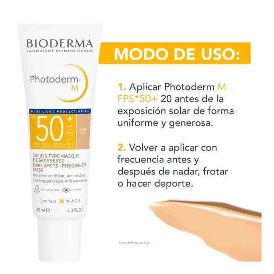 Bioderma Photoderm M Gel Crema SPF50+ Claro 40 ml