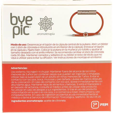 Prim Byepic Pulsera Aromática Citronela Cordón Naranja 1 ud