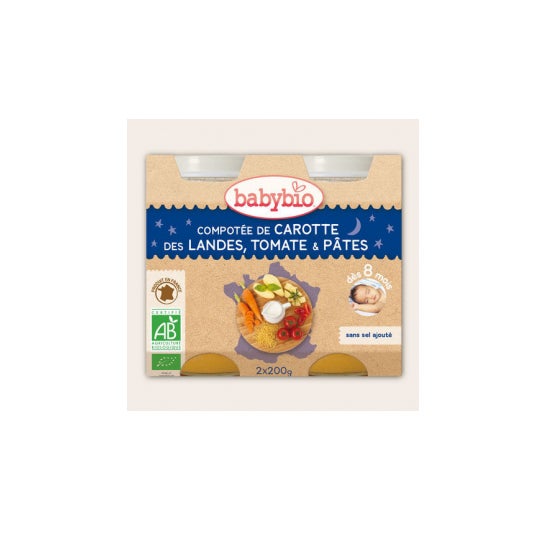 Babybio Small Pots Menu Verduras Ptes BIO ds 8 meses 2 x 200 g
