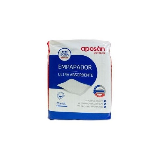 Aposán Botiquín Empapador Ultra Absorbente 60x40cm 20uds