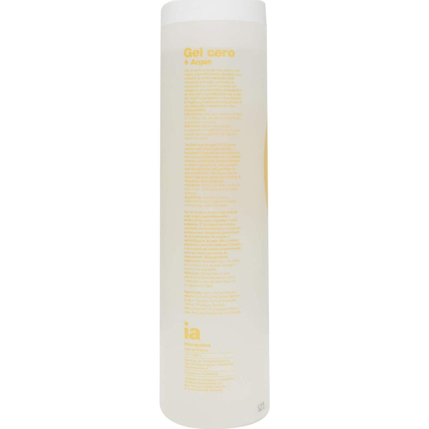Interapothek Gel de Baño y Ducha Cero Argán 1L