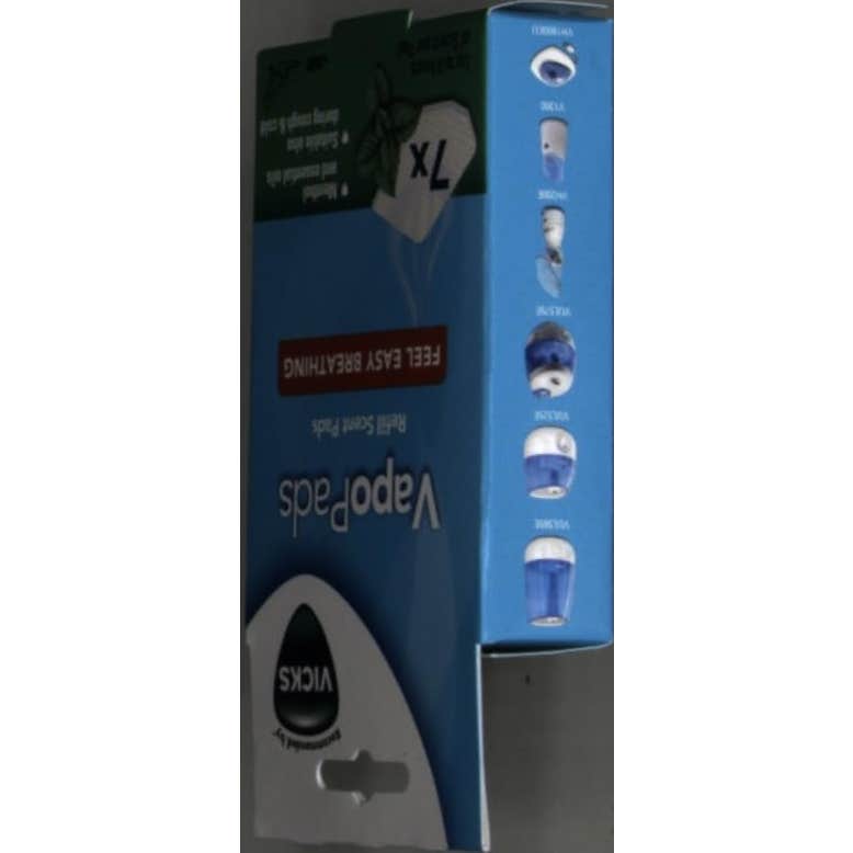 Vicks Vapopads Kaz Recambio Difusor Mentol 7uds