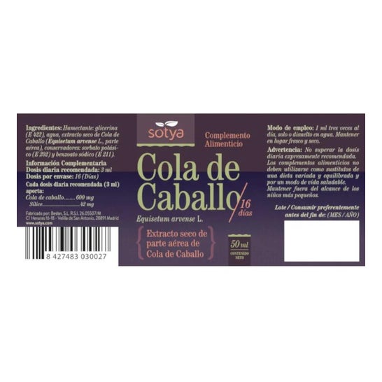 Sotya cola de caballo 60ml