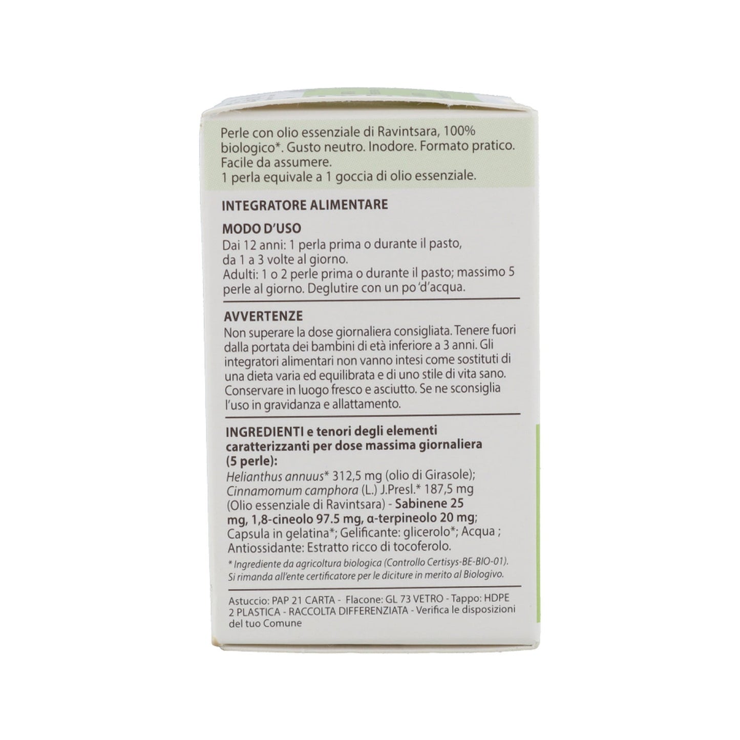 Pranarôm Perlas de Aceite Esencial de Ravintsara BIO 60caps