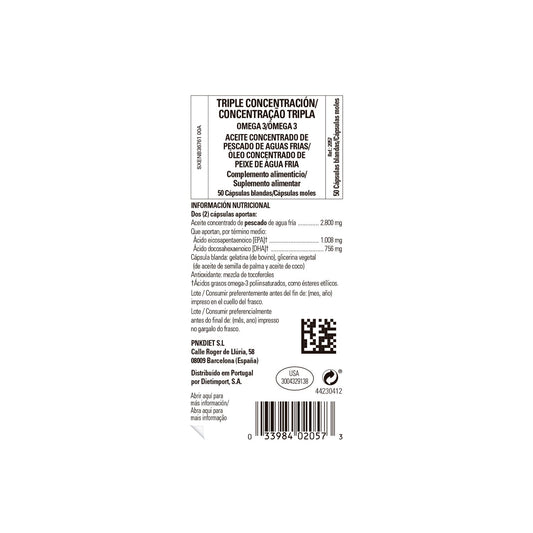 Solgar Omega-3 Triple Concentración 50 perlas