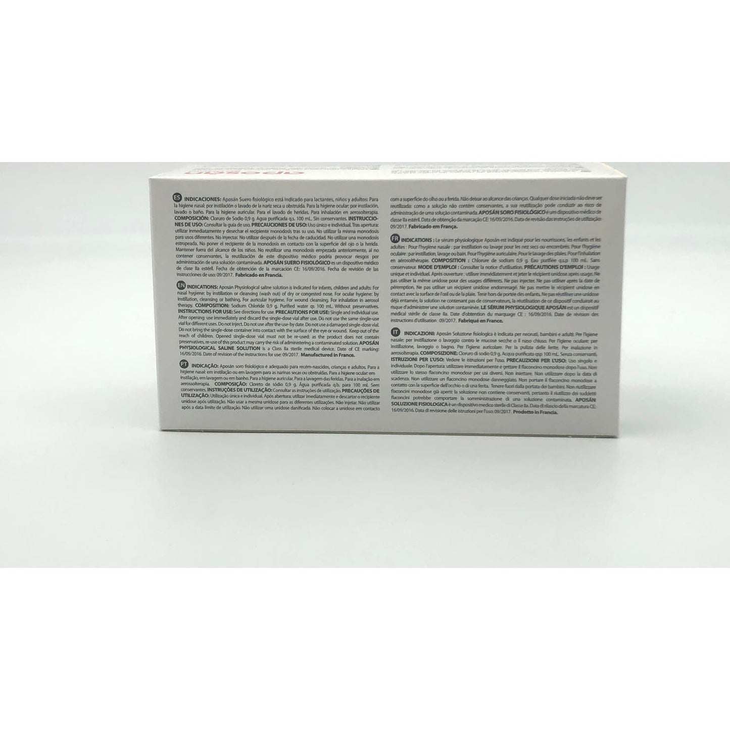 Aposán Suero Fisiológico 50x5ml