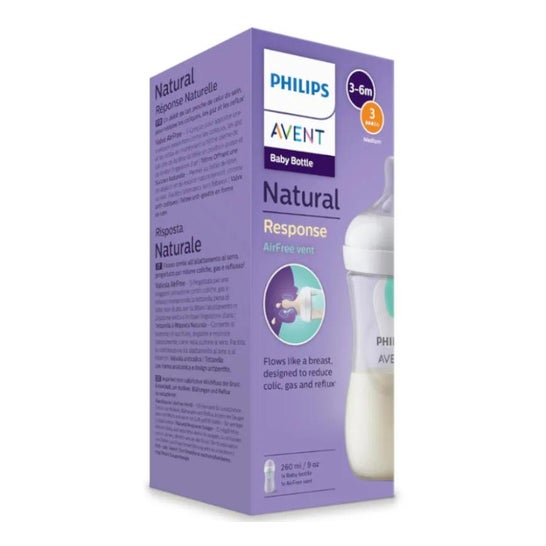 Philips Avent Biberón SCY673/01 Natural AirFree 260ml