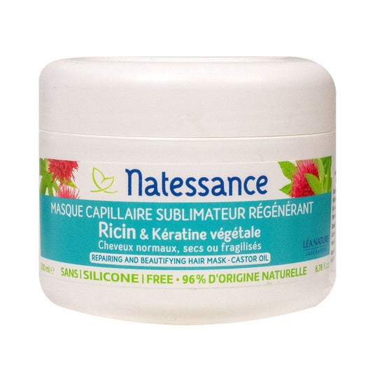 Natessance Mascarilla Capilar Ricino Keratina 200 ml