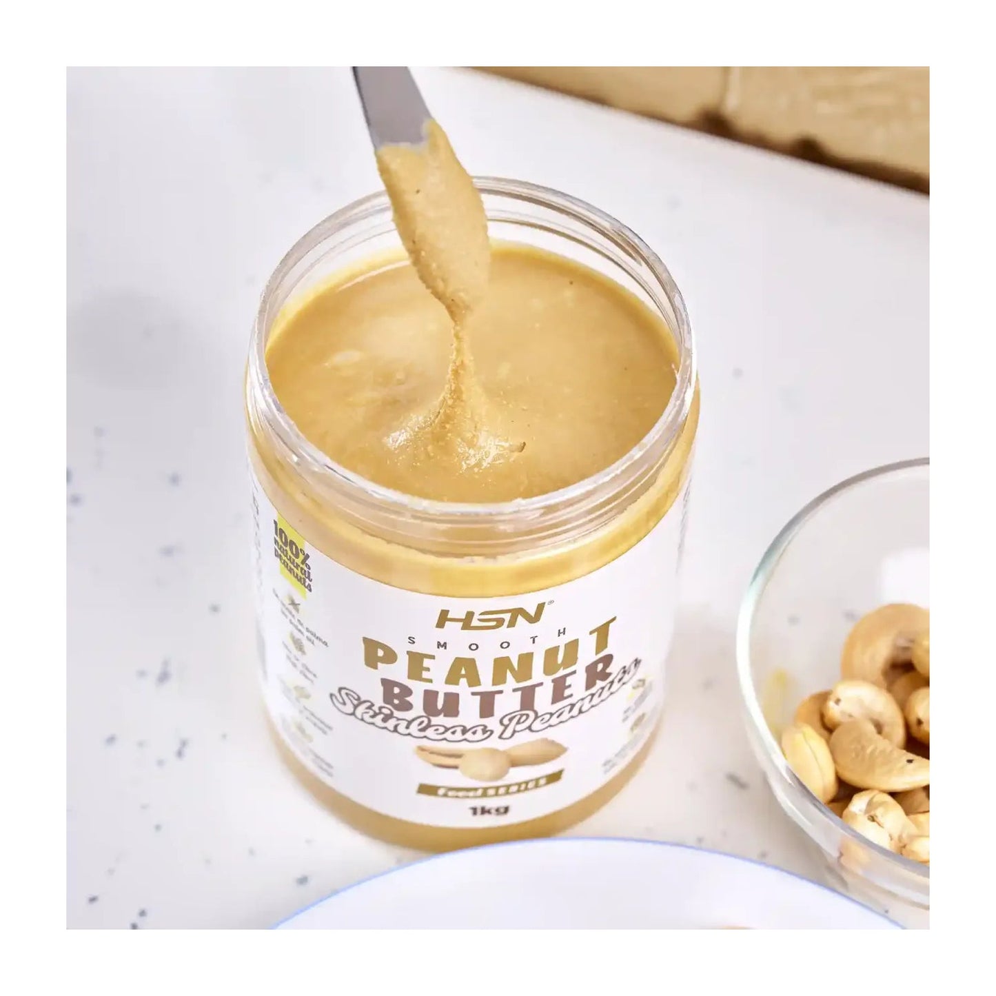 HSN Crema Suave de Cacahuetes Pelados 1kg