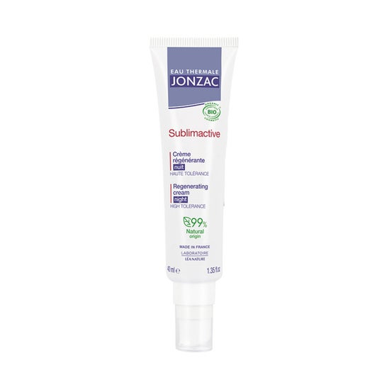 Jonzac Sublimactive Crema Regenerante Noche Antiedad Bio 40ml