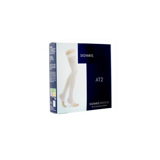 Sigvaris 2 AT2 Media PA Blanca N2 1 Par