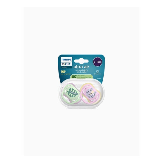 Philips Avent Ultra Air Deco 6-18M Green Pink 2uds