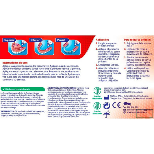 Corega Extra Fuerte 2x70 gr