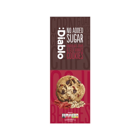 :Diablo Cookies con Pepitas de Chocolate y Bayas de Goji 135g