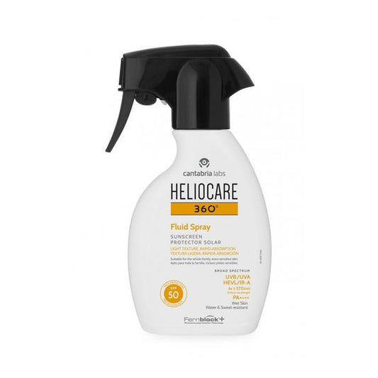Heliocare 360 Fluid Spray SPF50 250 ml solar corporal ligero y fácil de reaplicar