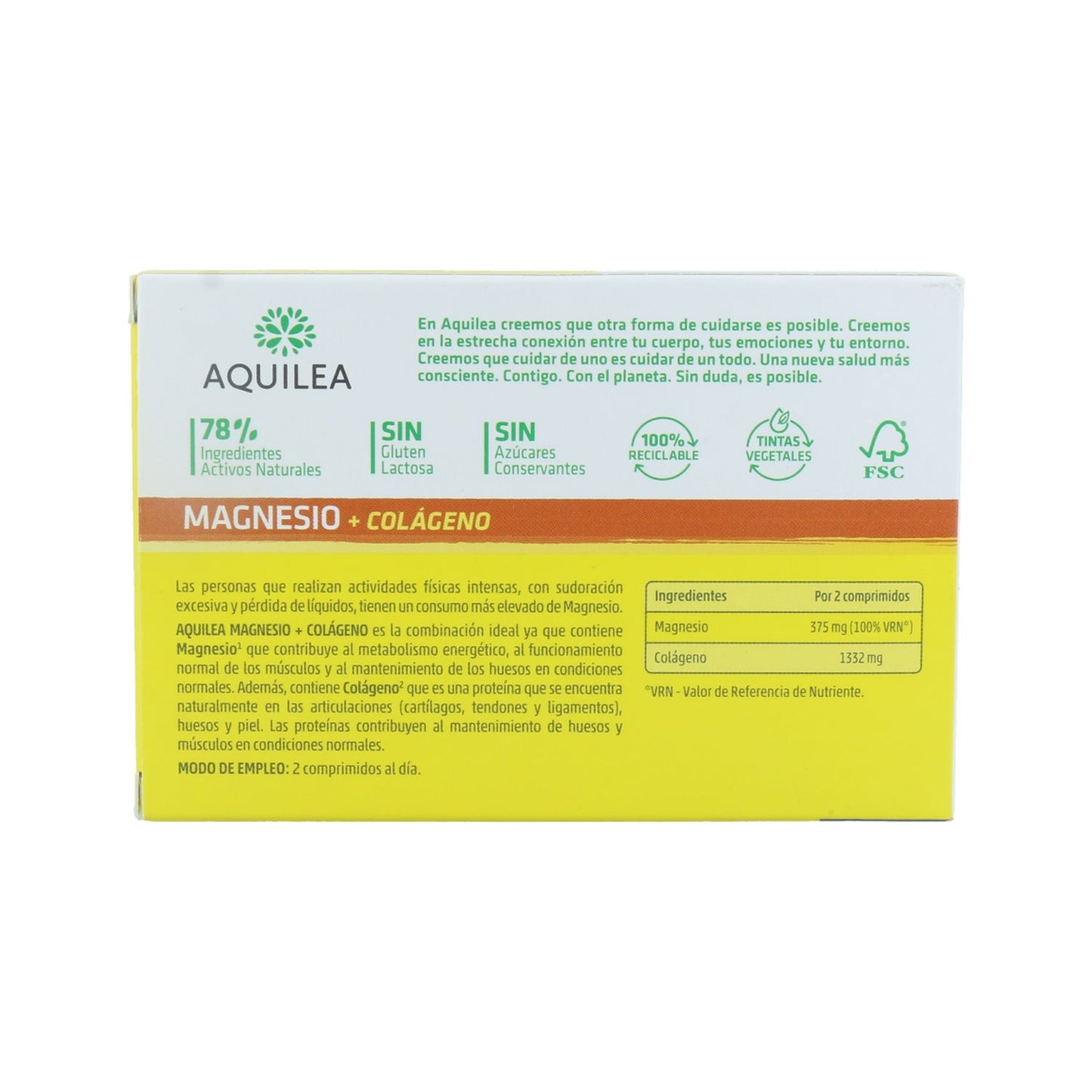 Aquilea Magnesio + Colágeno 30comp