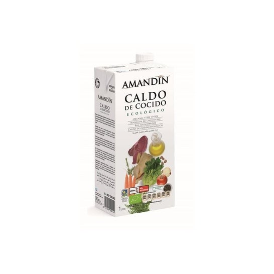 Amandin Caldo Cocido Natural Eco 1 L