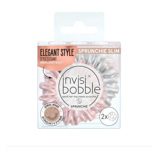 Invisibobble Sprunchie Slim Bella Chrome 2 uds