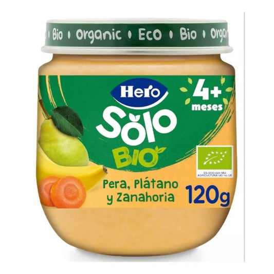 Hero Baby Solo Pera Platano y Zanahoria 120 g