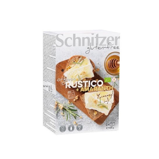 Schnitzer Pan de Molde Amaranto Rústico sin Gluten 500 g