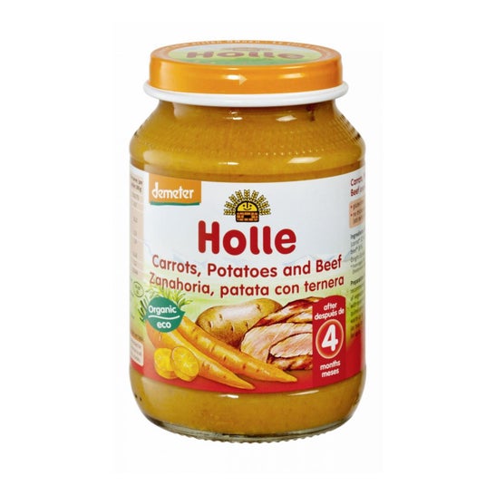 Holle Tarrito Patata con Zanahoria y Ternera +4M 190g
