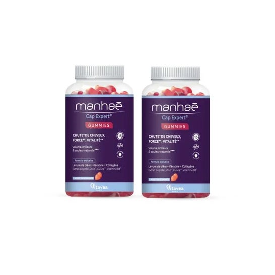 Manhae Pack Gummies Anticaída Fuerza Vitalidad 2x60uds