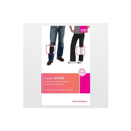 Mediven Active 20 Media Hombre Carbón Talla 3L 1 Par