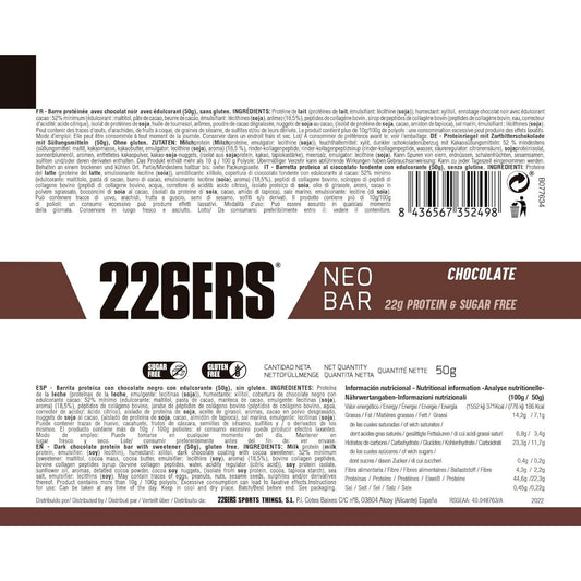 226Ers Neo Bar Protein Chocolate 50 g