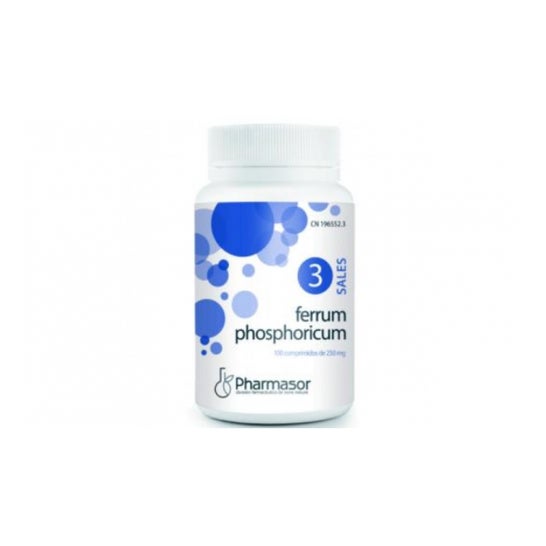 Pharmasor Sales de Schüssler N 3 Ferrum Phosphoricum 250mg 100comp