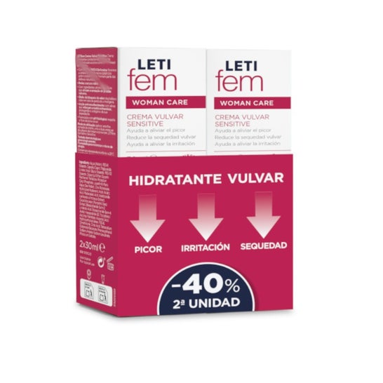 Letifem Woman Care Crema Vulvar Sensitive 2x30ml