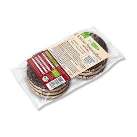 Frusano Organic Rice Cakes Dark Chocolate 100g