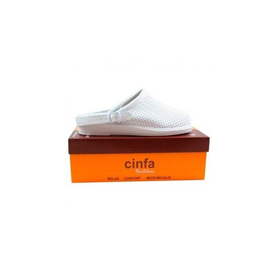 Cinfa zueco Micromasaje blanco N37
