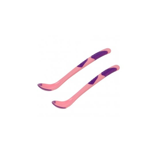 Kiokids Cucharas Termicas 2uds Rosa