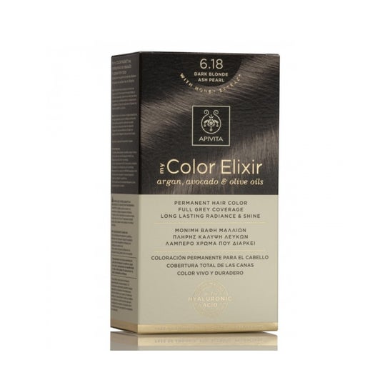 Apivita Tinte Cabello Nro 6,18 Rubio Oscuro Ceniza Perlado 1ud