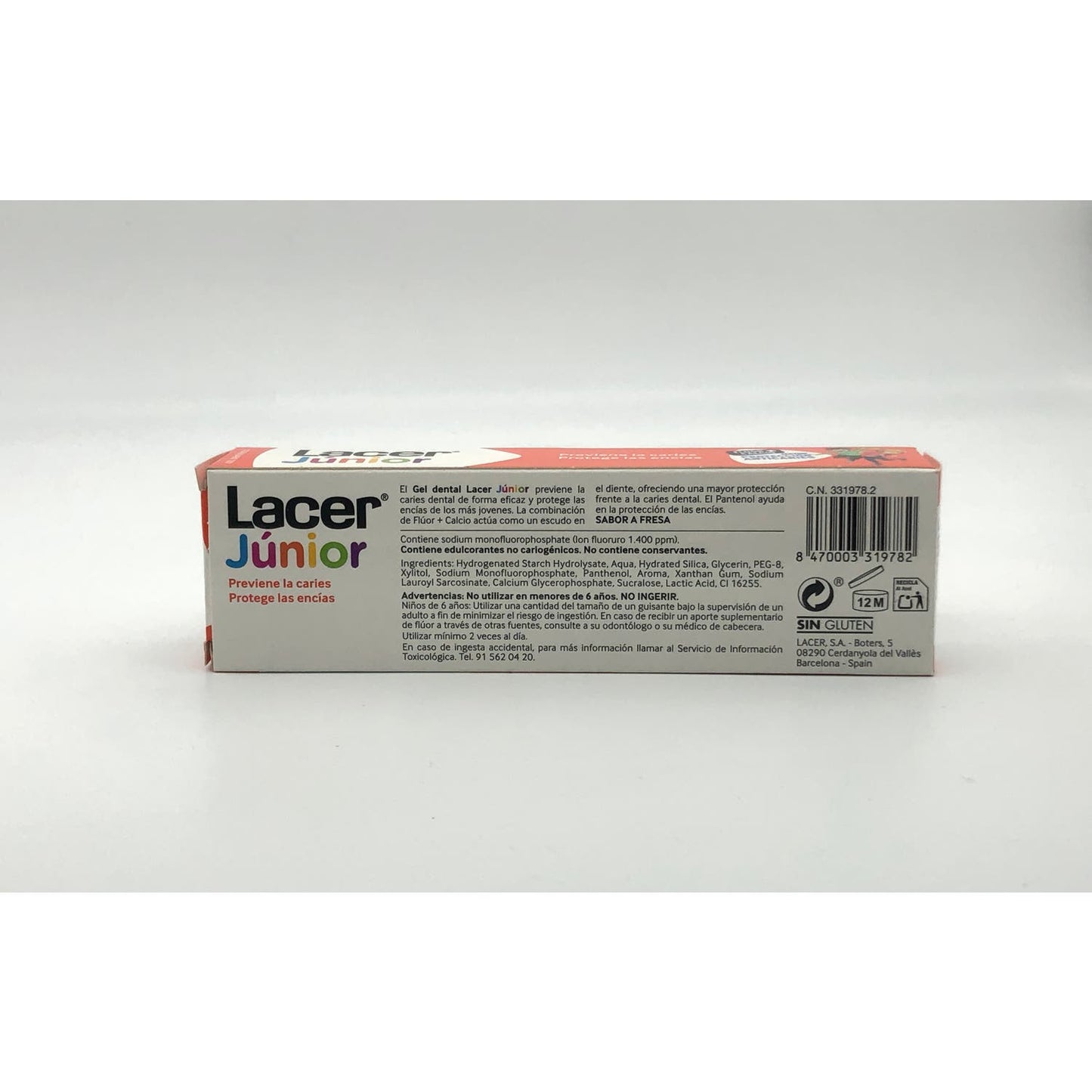 Lacer Júnior Gel Dental Fresa 75ml