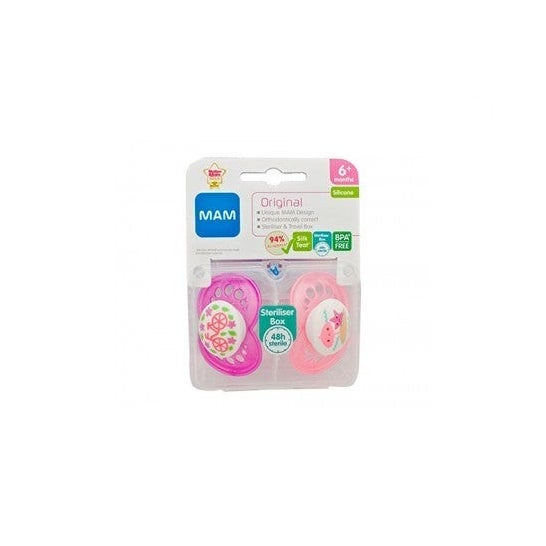 MAM Original chupete silicona 16+m 2uds