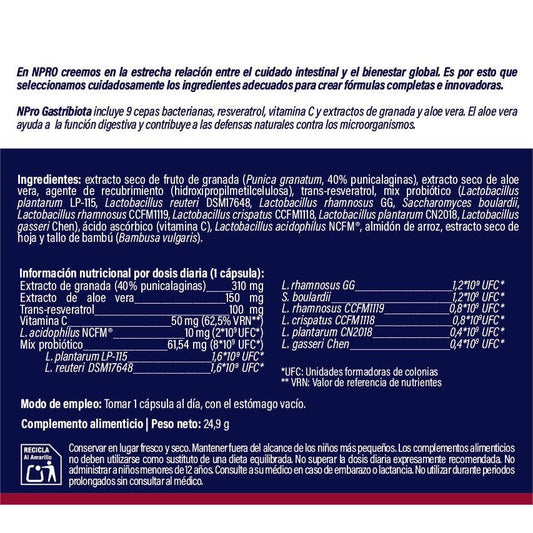 Npro Gastribiota 30caps