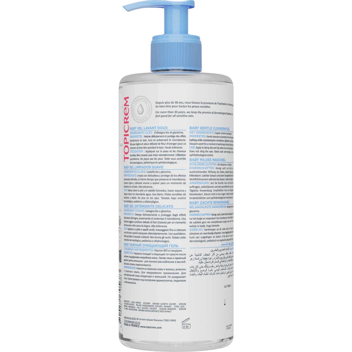Topicrem Baby Gel Limpiador 500ml