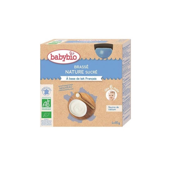 Botella Babybio Brass Nature 4X85g