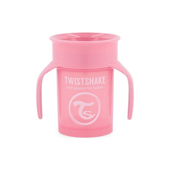 Twistshake Training Cup 360 +6M Rosa 1ud