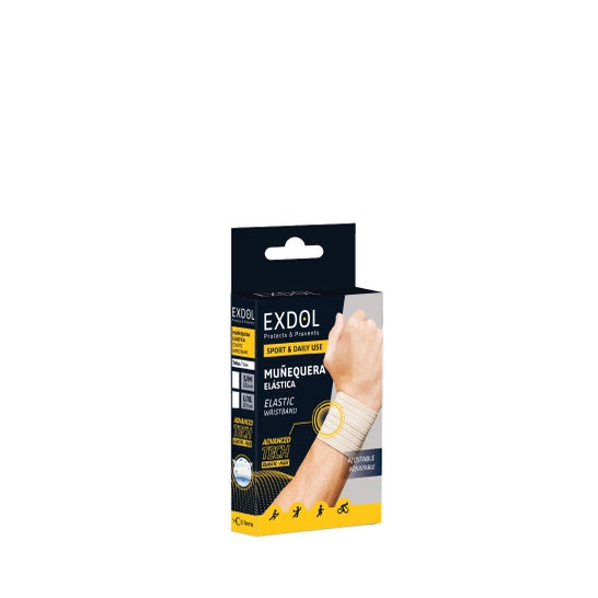 Exdol Muñequera Elástica Transpirable Beige T-S/M 1 ud