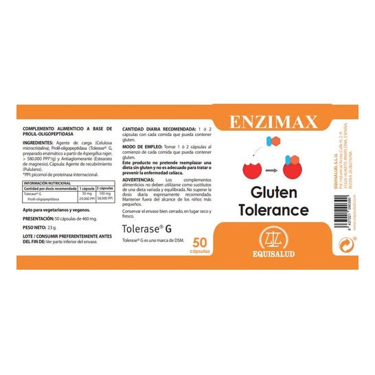 Equisalud Enzimax Gluten Tolerance 50caps