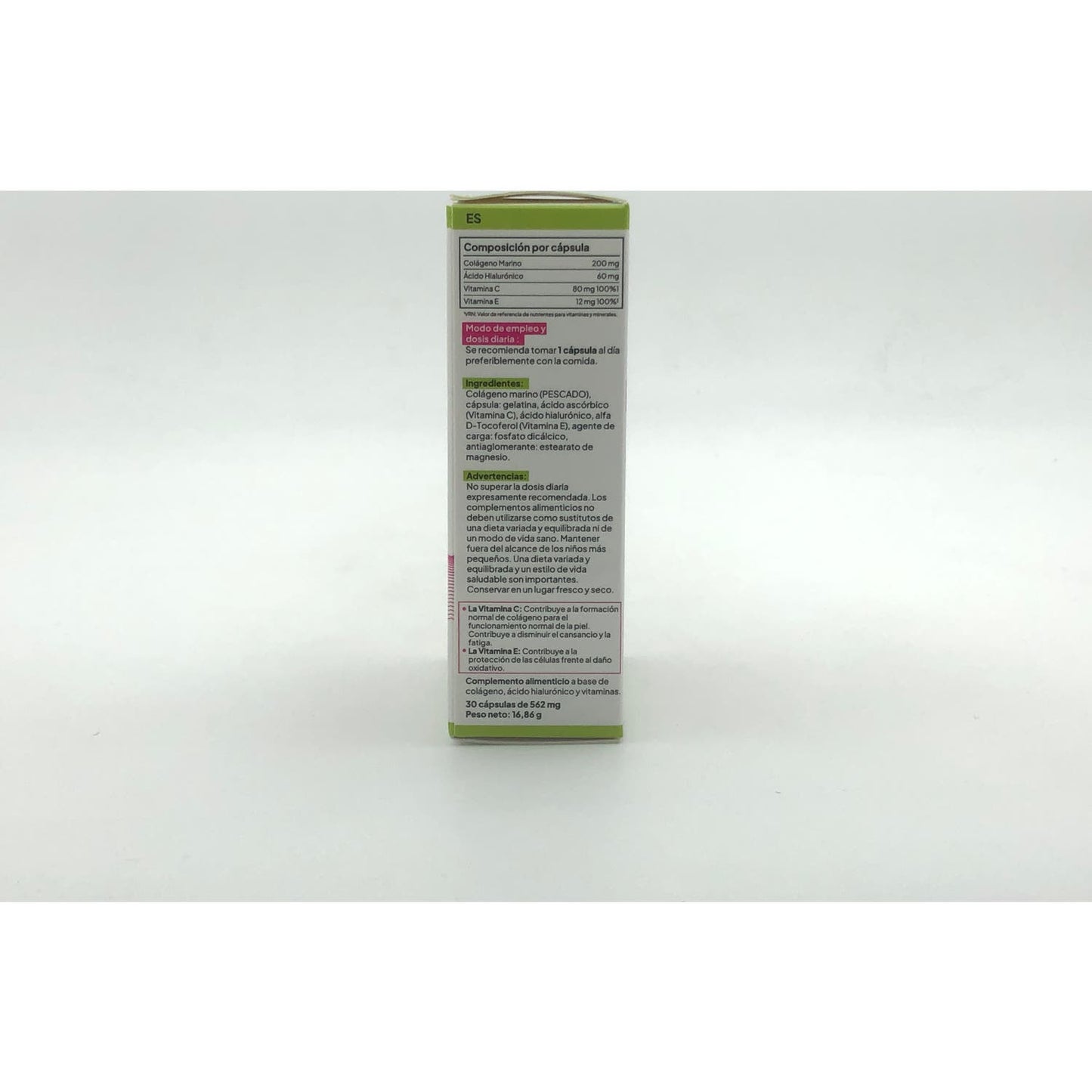 Relafit Colágeno Natural Marino + Ácido Hialurónico 30 cápsulas