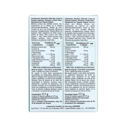 Zentrum Colesterol Forte 30vcaps