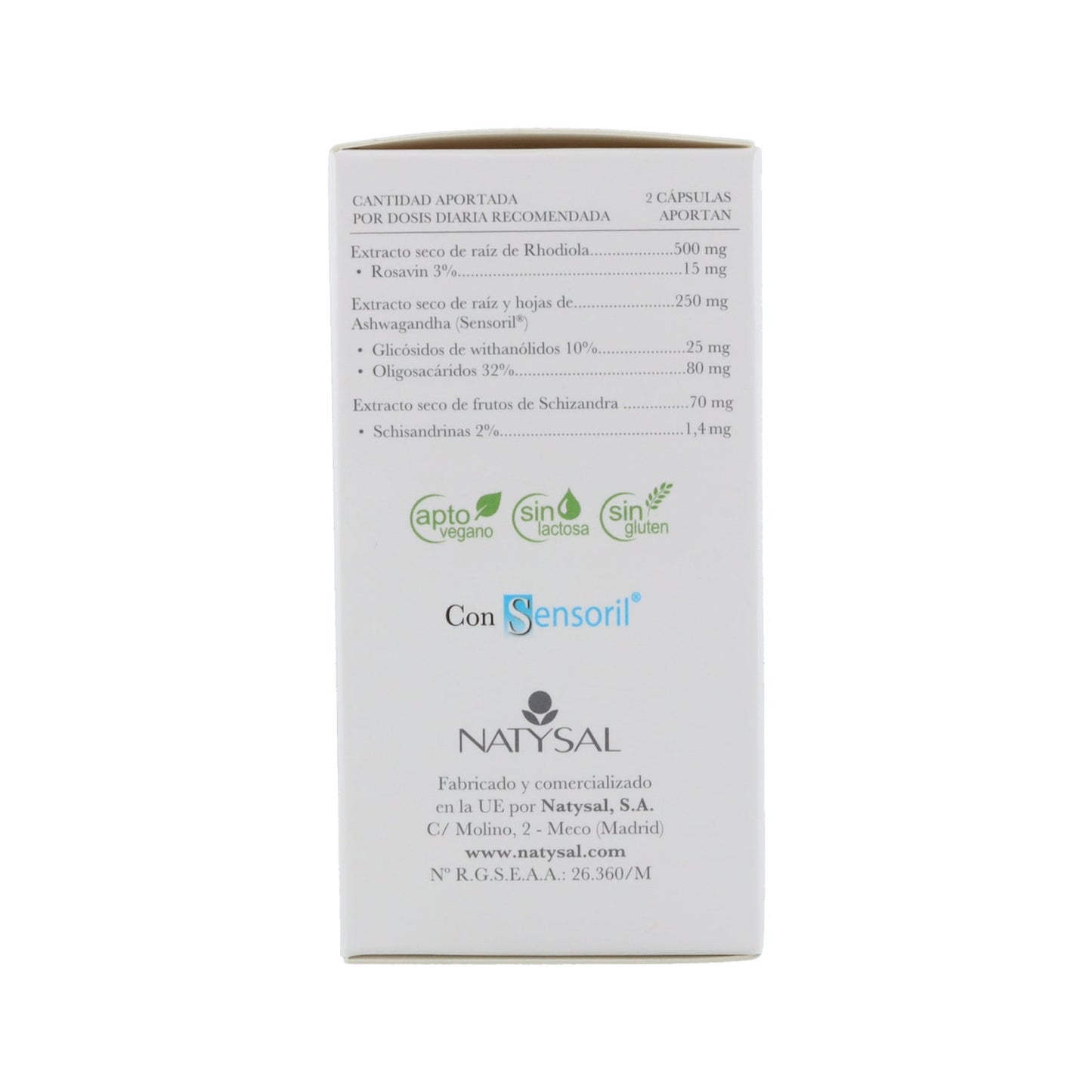 Natysal Calmogene con Rhodiola Complex 60caps