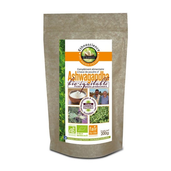 Ecoidées Ashwagandha Polvo Bio 200g