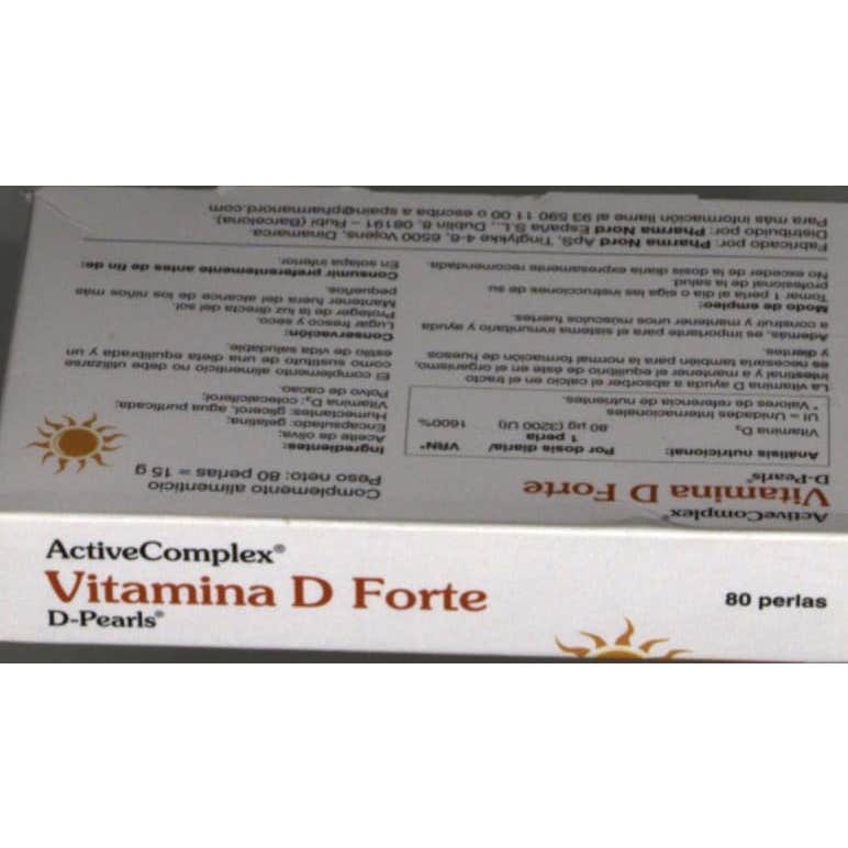 Activecomplex Vitamina D 3200Ui 80 Perlas