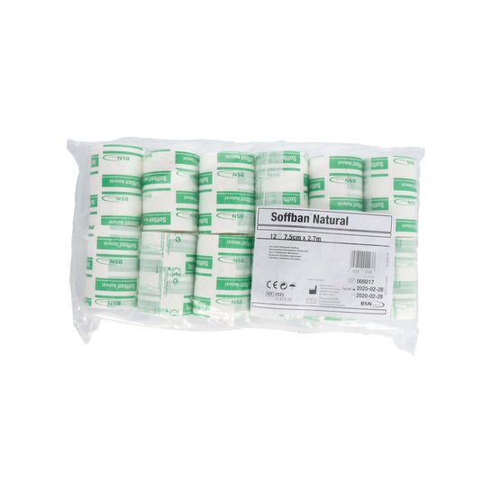Soffban Venda Acolchada Natural 7,5x2,70 M 12und
