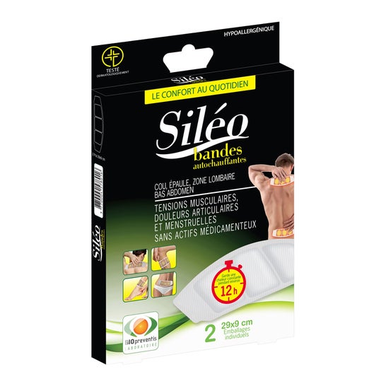 Siléo Tiras Autocalentables 29x9cm 2uds